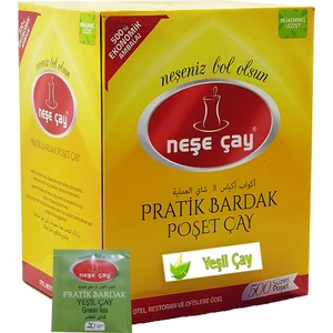Neşe Çay Pratik Bardak Poşet Yeşil Çay 500'lü