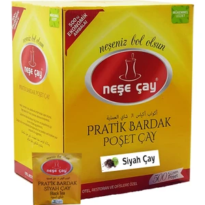 Neşe Çay Pratik Bardak Poşet Siyah Çay 500'lü