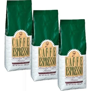 Kurukahveci Mehmet Efendi Caffe Espresso 1000 gr Folyo Ambalaj 3'Lü Set