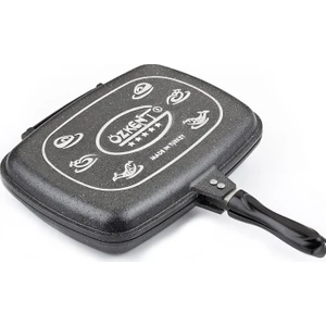 Özkent 501 Granit Grill Tava 36 Cm Siyah