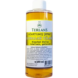 Terlans Ağartılmış Şeffaf Gomalak Cilası 250 ml - Bleached Shellac