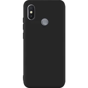 Xiaomi Mi 8 Kılıf Premier Silikon İpeksi Dokunuş + Nano Glass Siyah