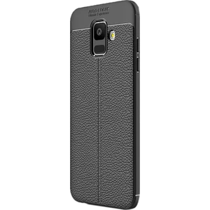 Samsung Galaxy A6 Plus 2018 Kılıf Niss Silikon Arka Kapak Siyah