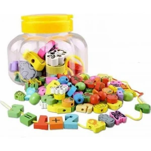 Ahşap İpe Boncuk Dizme