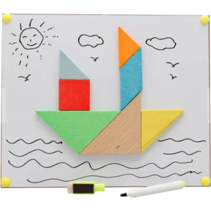 Mıknatıslı Tangram Ve Yazı Tahtası