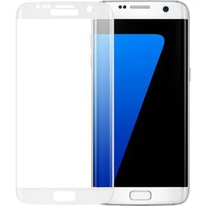 Samsung Galaxy S7 Full Kapatan Renkli Cam Beyaz