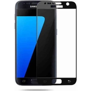 Samsung Galaxy S7 Full Kapatan Renkli Cam Siyah