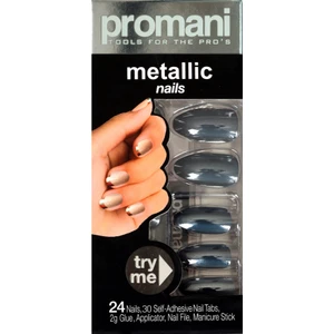 Promani Metalik Takma Tırnak Kiti - Koyu Füme Kod: PR-5020