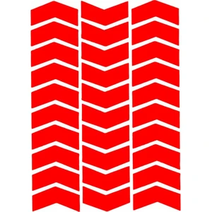 Çınar Extreme Ok Şeklinde Reflektif Kırmızı Sticker