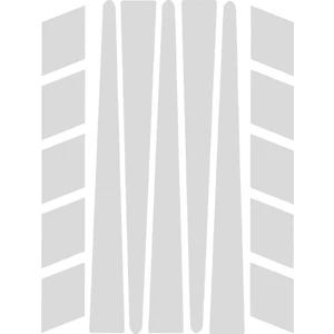 Çınar Extreme Şerit Şeklinde Reflektif Beyaz Sticker