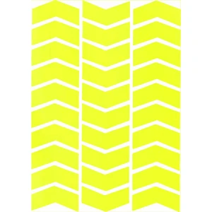 Çınar Extreme Ok Şeklinde Floresan Sarı Sticker