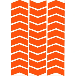 Çınar Extreme Ok Şeklinde Floresan Turuncu Sticker