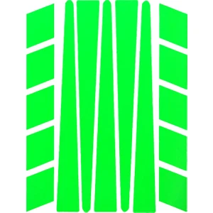 Çınar Extreme Şerit Şeklinde Floresan Yeşil Sticker