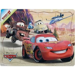 Disney Cars Şimşek McQueen Ve Arkadaşları 12 Parça Ahşap Oyuncak Yapboz Kanyon
