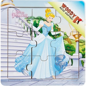 Disney Princess 9 Parça Ahşap Oyuncak Yapboz Sindirella