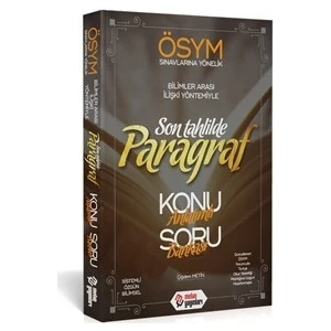 Metin Yayınları Yayınları Son Tahlilde Paragraf Konu Anlatımlı Soru Bankası