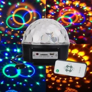 Mp3 Çalar Hoparlör Disko Sahne Topu Rgb Led Işık