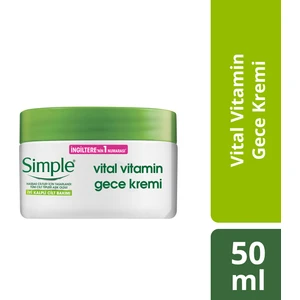 Hassas Ciltlere Uygun Vital Vitamin Gece Kremi 50 Ml
