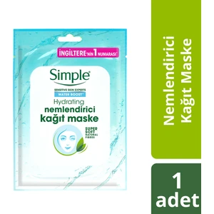 Water Boost Kuru/Nemsiz Ciltler İçin Nemlendirici Kağıt Maske 21 Ml