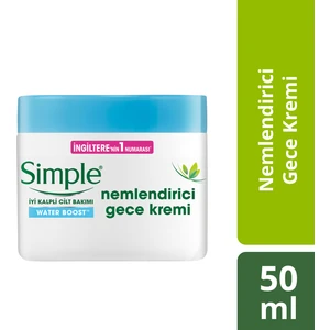Water Boost Kuru Ciltler İçin Nemlendirici Gece Kremi 50 Ml