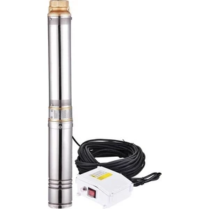 1 Hp Dalgıç Pompa 3'' 75 Mm Dış Çap 15 Metre Kablolu  54 Mss  2.8 M³/H