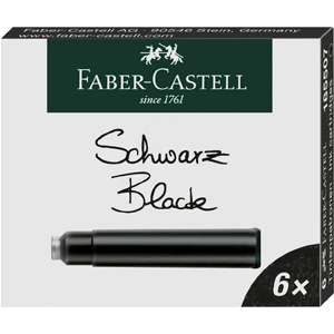 Faber-Castell  Dk Kartuş Siyah 6'Lı