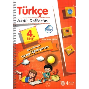 4 Adım Yayınları 4 Adım 4. Sınıf Türkçe Akıllı Defterim