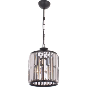AVONNI AV-60029-1BSY Siyah Boyalı Modern Avize E27 Metal Kristal 20cm