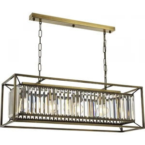AVONNI AV-60029-4EY Eskitme Kaplama Modern Avize E27 Metal Kristal 80x22cm