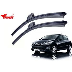 Peugeot 308, 2014 - 2017 / Silecek, Muz Tipi, Takım, 610mm-450mm