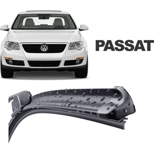 Volkswagen Passat Sedan, 2002 - 2005 / Silecek, Muz Tipi, Takım, 530mm+530mm