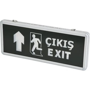 Ct-9174 Exıt Çıkış Armatürü Ledli 3 Saat Akülü Yukarı Ok