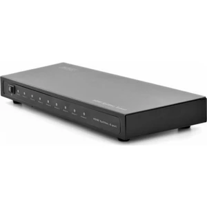 8 Port HDMI Çoklayıcı, 1080p, 3D, HDMI High Speed, 2.25 Ghz/225 MHz, Metal Şasi, siyah