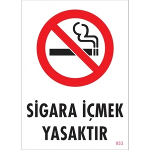 Uyarı Levhaları ''Sigara İçmek Yasaktır'' Pvc 25*35