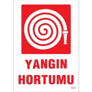 Uyarı Levhaları ''Yangın Hortumu'' Pvc 25*35