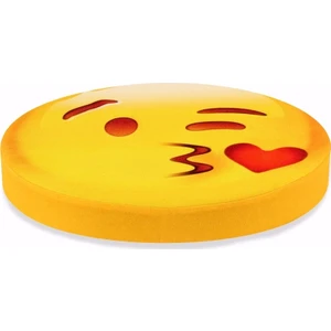 Öpücük Emoji Tasarım Daire Minder Ø40