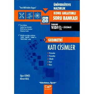 Çap Yayınları Üniv Haz Geometri Katı Cisimler Konu Anlatımlı Soru Bankası 2019