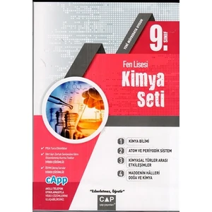 Çap Yayınları 9. Sınıf Fen Lisesi Kimya Seti
