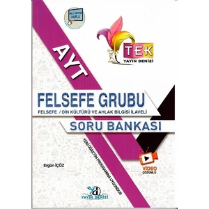 Yayın Denizi Yayınları AYT Tek Serisi Video Çözümlü Felsefe Grubu Soru Bankası