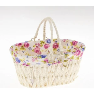 Ün Ev Unr-7025 Hasır Örme Ekmek Sepeti Krem Oval 25X17X12 CM