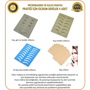 Kalıcı Makyaj Pratik Uygulaması İçin Karışık Lateks (4 Adet)