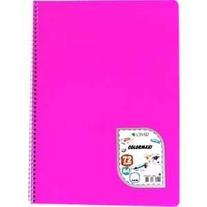 A4 Telli Defter Kareli 72 Yaprak Plastik Kapak Spiralli