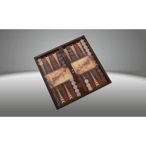 Master Elegance Tavla Kuleli Geleneksel Tema Ahşap Oyun Seti 2 Parça