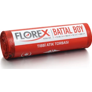 Battal Boy Tıbbi Atık Çöp Poşeti 72 x 95 Cm