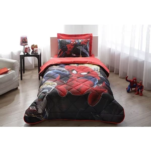 Taç Lisanslı Tek Kişilik Uyku Seti - Spiderman in City