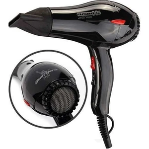 Turbox5 Profesyonel Saç Kurutma Makinesi 2400W Siyah Renk 2 Hız Ayarı ile