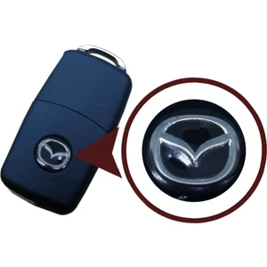 ESC Otomotiv EDP841 Mazda İçin 2 Adet Araç Anahtar Logo Amblemi 14 mm Çap