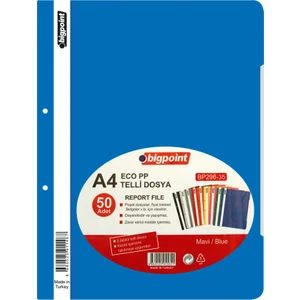 Plastik Telli Dosya Mavi 50'li 1 Paket ( 50 Adet )
