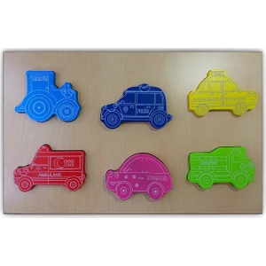 Baby Toys Ahşap Arabalar Puzzle