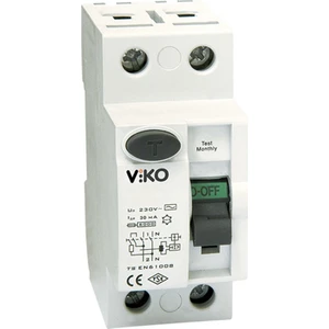Vtr2-2530 -  2X25A 30Ma Kaçak Akım Rölesi